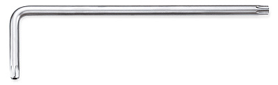 Ключ Г-образный TORX T25, экстрадлинный с отверстием L=129,5 мм TOPTUL AIBE2513